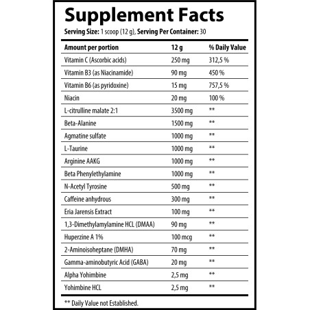 Revange Nutrition Jump Starter 60caps | Supplements4muscle