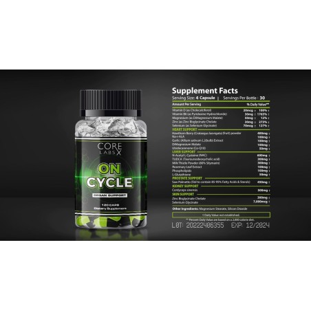 Core Labs X On Cycle Organ Support 120 caps Supplement | S4M