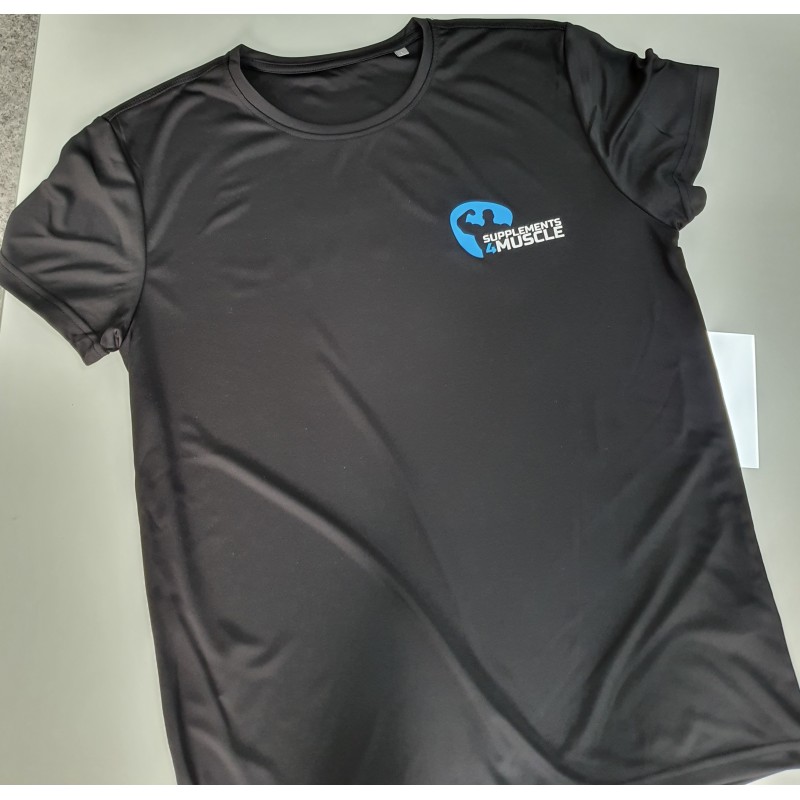 Unique T-shirts with supplements4muscle logo "NO PAIN NO CHAMPAGNE"