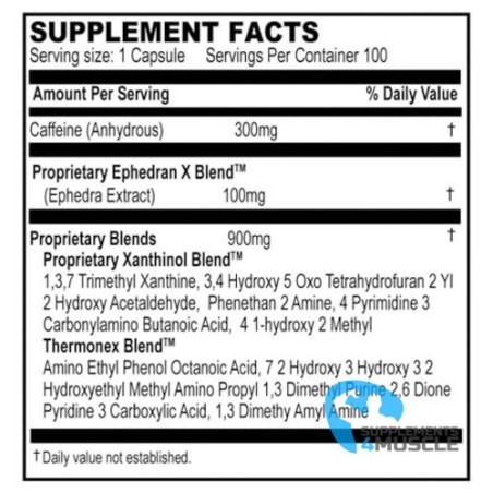 Yellow Bullet Xtreme 50 mg 100 gélules Suppléments | S4M