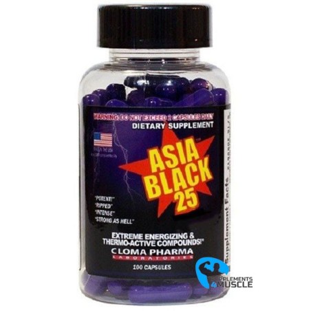Cloma Pharma Asia Black 25 100 caps Supplements | S4M