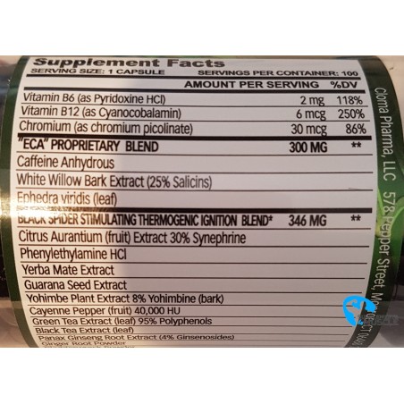Cloma Pharma Black Spider 25 | Supplements4muscle