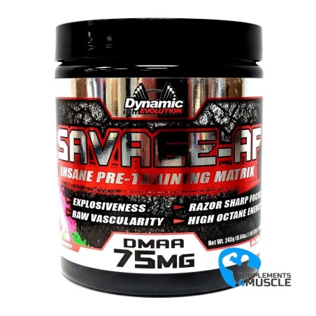 Dynamic Evolution Savage-AF 245g DMAA | Supplements4muscle